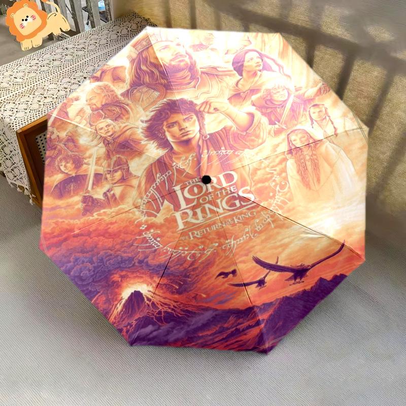 Middle-earth's Epic Journey Folding umbrella travel Suitable for all seasons Umbrella travel printing
