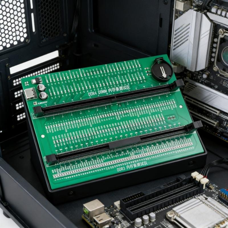 Тестовая карта памяти для настольного компьютера DDR3 DDR4 Слот для памяти Диагностический инструмент Тестер Карта Адаптер питания от USB