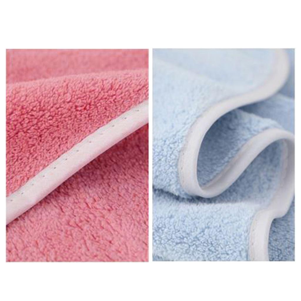 2 шт./компл. детское коралловое флисовое полотенце с рисунком медведя, утолщенное мягкое водопоглощающее быстросохнущее прямоугольное полотенце для душа, банное полотенце, комплект мочалок