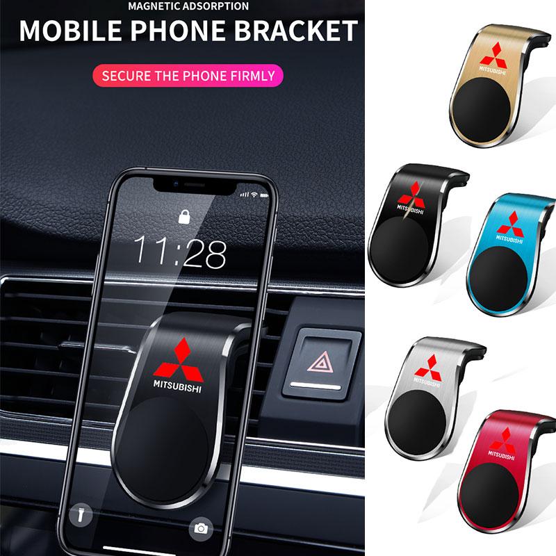 Car Phone Holder Air Vent Magnet Mount GPS Stand protection For Mitsubishi outlander Triton L200 ASX Mirage Pajero Eclipse Colt