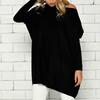 T Long Sleeves Shirt Women Clothing Solid Color Round Neck Breathable Fashion