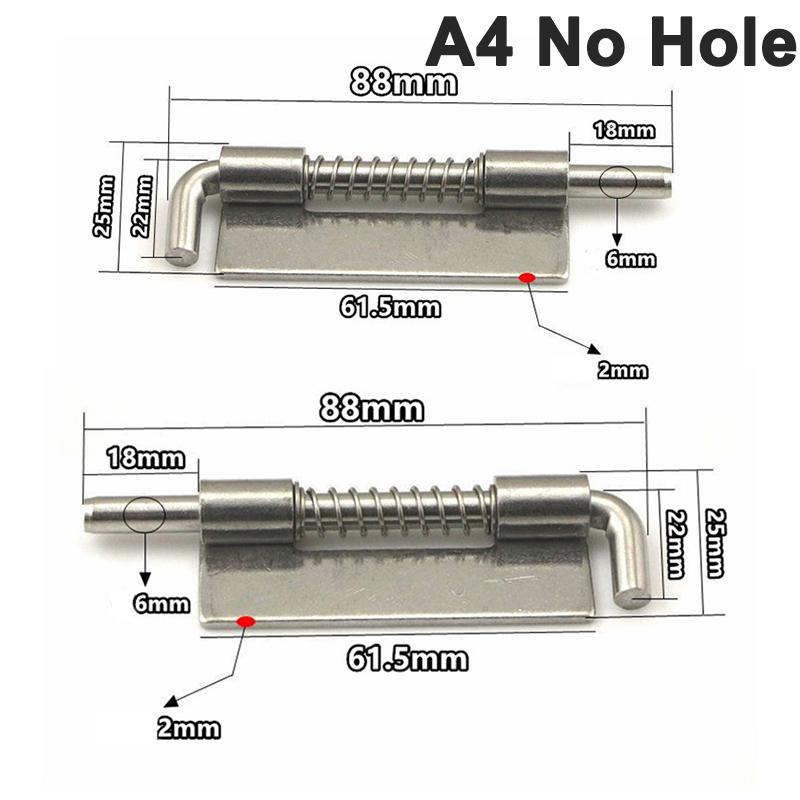 1 пара 304 нержавеющая сталь нагруженная петля безопасности пружинный болт цилиндрический защелка шкаф