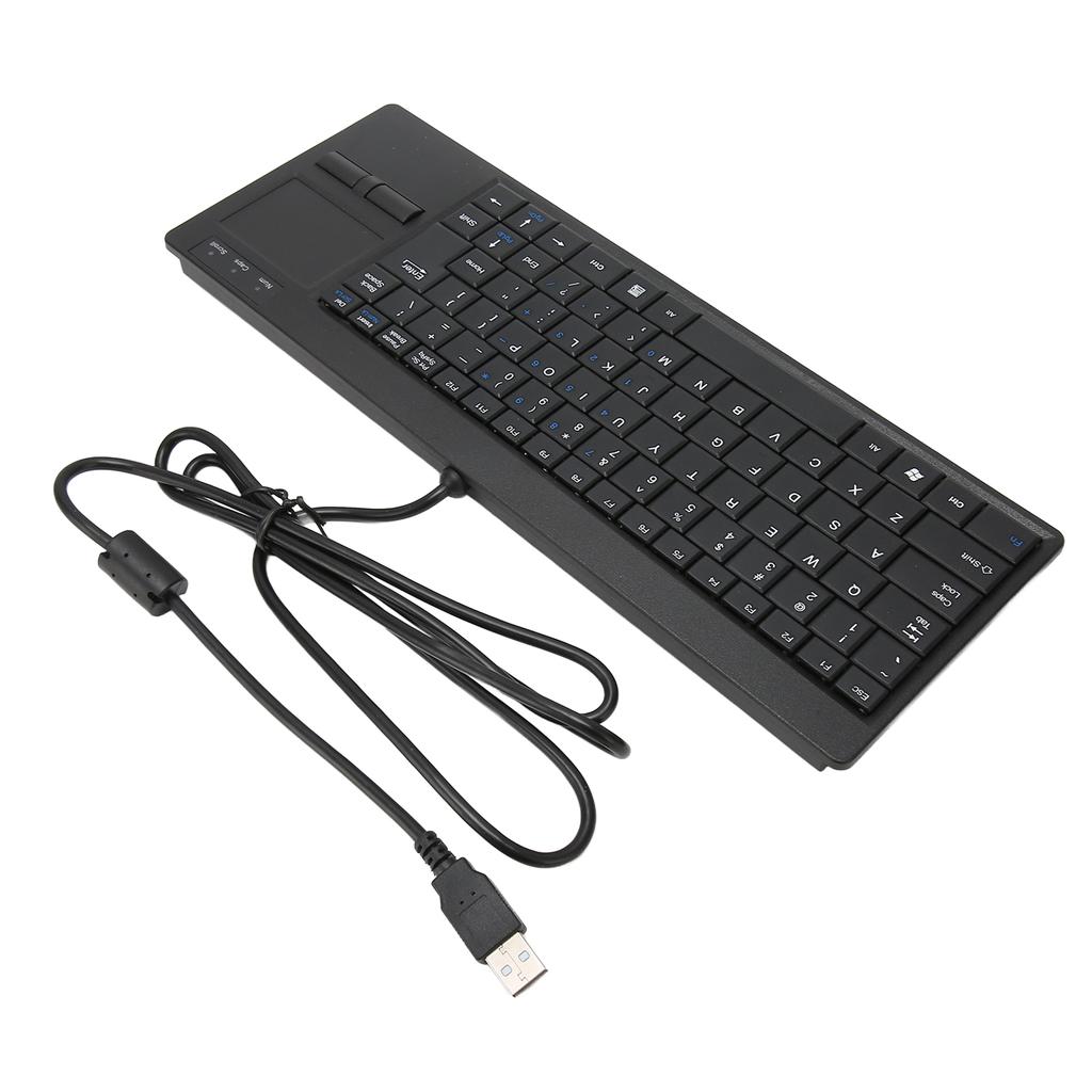 Industrial Keyboard Touchpad Wired Connection X Scissor Foot Plug and Play IPC Keyboard for