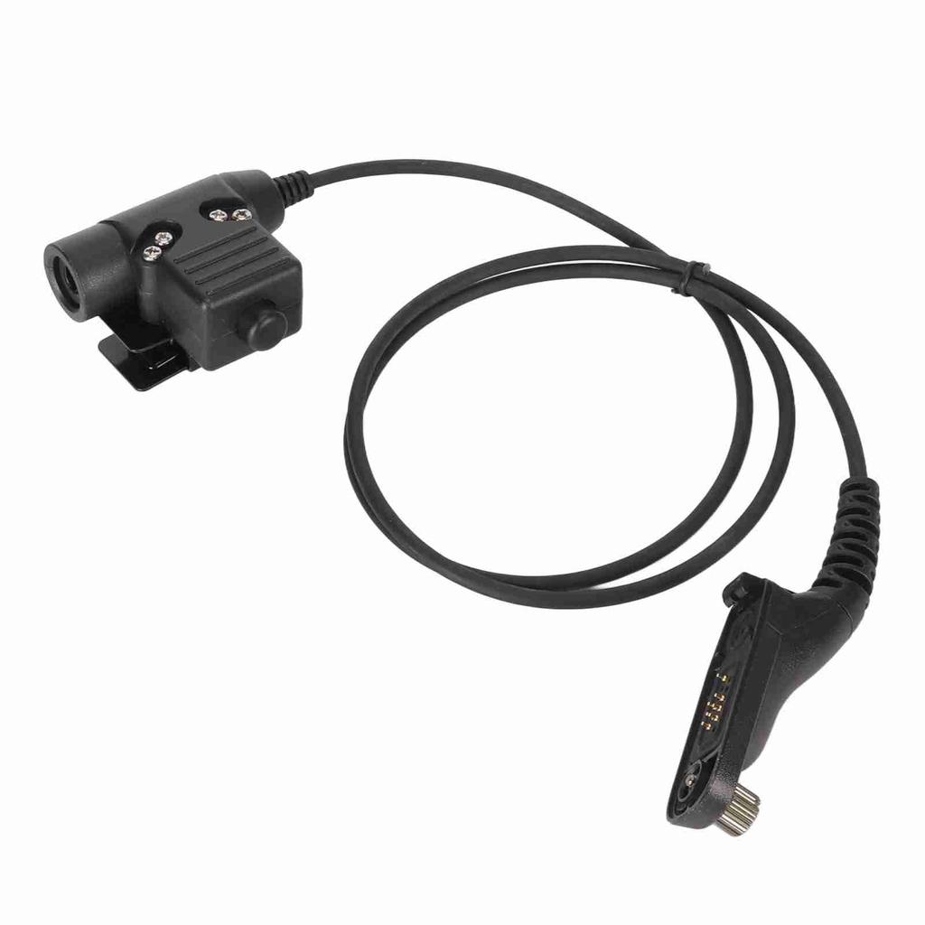 Walkie Talkie Headset Adapter Push To Talk Sturdy Metal Clip Replacement For Motorola APX Apx?4000