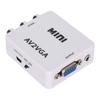 Мини-адаптер Composite AV в VGA 480P, ТВ-приставка, Аудио-видео конвертер (белый)
