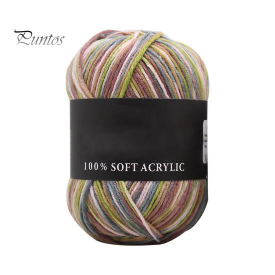 Шерстяная пряжа тройных брендов, мягкая молочно-хлопковая однотонная вязальная пряжа для свитера