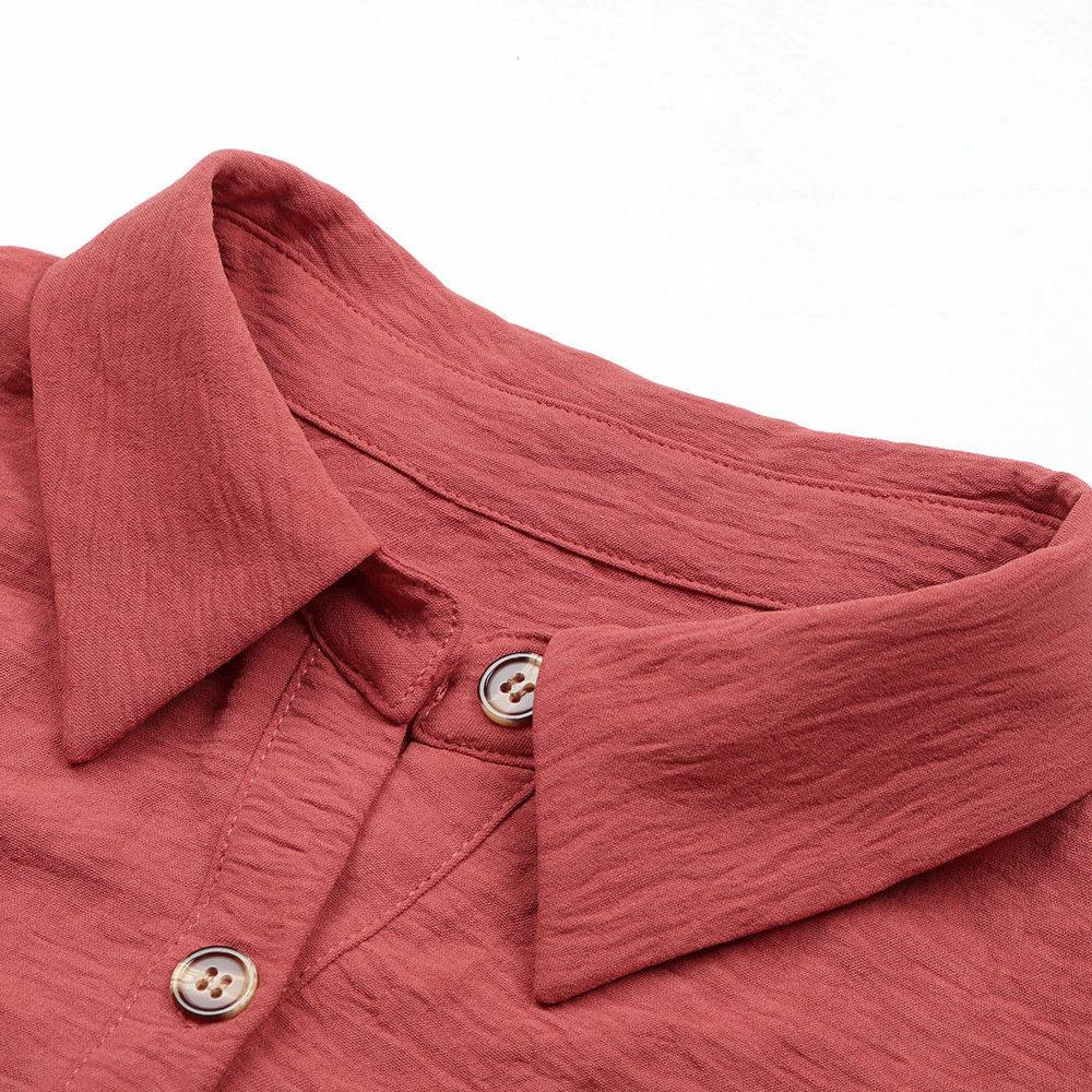 Ранняя осень, однобортное однобортное платье с воротником с лацканами и длинными рукавами на шнуровке, однотонное платье