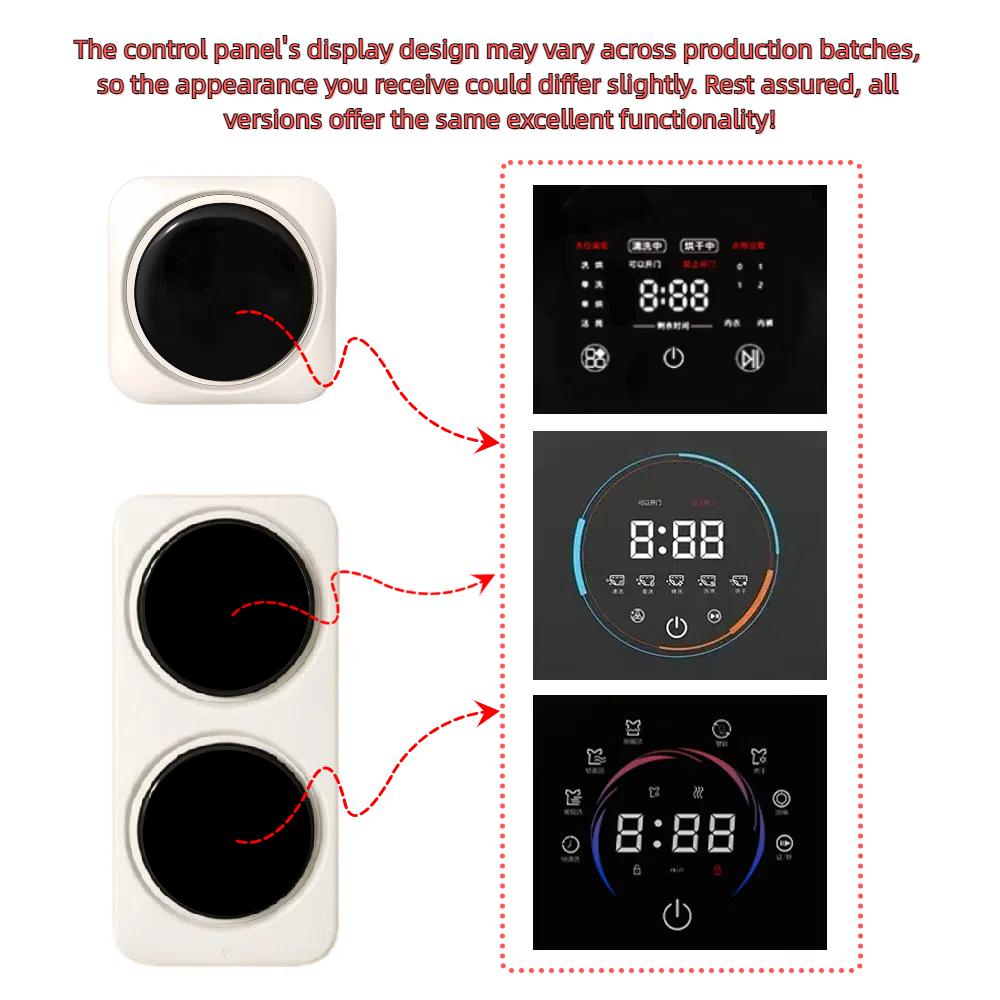 Стиральная машина с одним/двумя барабанами, бытовая стиральная и сушильная машина для мелкого нижнего белья, носков, встроенного типа, настенная, настольная