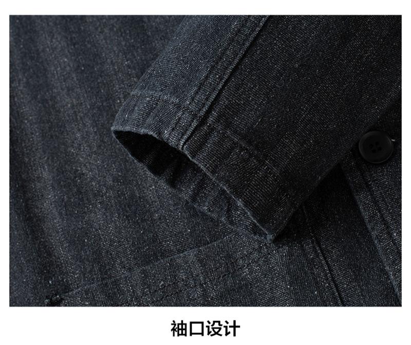 Retro Washed Denim Jacket for Men