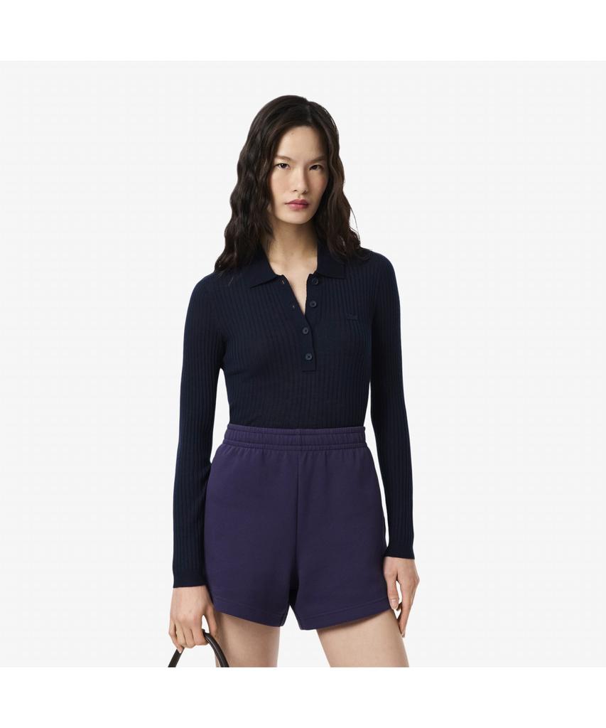 LACOSTE Женский фактурный лонгслив-поло Af4006-55N 166