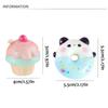 Soft Slow Rebound Cupcakes Keyring Cartoon Ice Cream Fidget Toys  Hanging Accessory