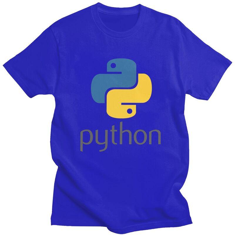 Мужская футболка с принтом "Custom Programmer Python Symbol" с коротким рукавом, для разработчиков, программистов, кодеров. Оверсайз футболки. Мерч.