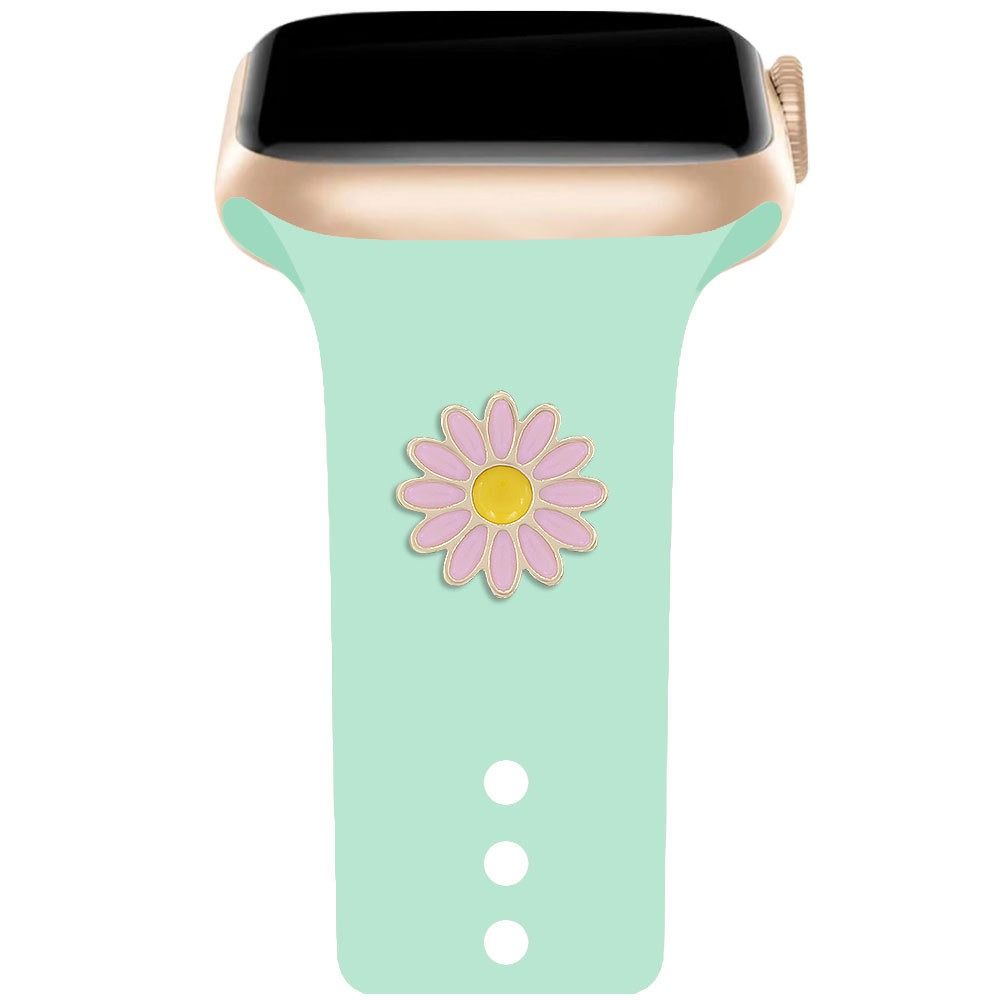 Flower Decorative Ring Brooch Wristbelt Charms Creative Watch Band Ornament  Strap Accessories