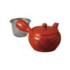 Red Orchid Made In Stylish Ale-net Teapot, 400cc, Clay, 2.2-cup (Basket Mesh), Porcelain, Japan,