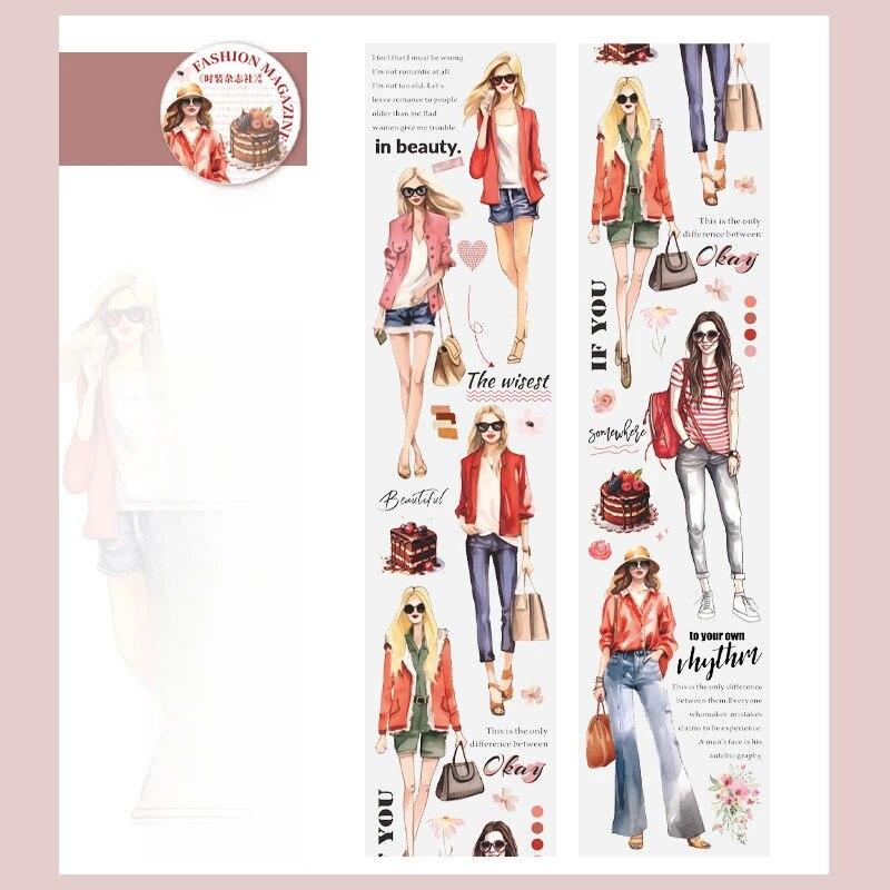 Мистер. Бумага 6 стилей 200 см/рулон ПЭТ-лента для сращивания Европейская и американская фигурка Материал справочник декоративные наклейки