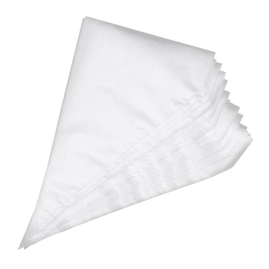 100 шт. Кондитерские мешки треугольные прозрачные, легко покрываются глазурью и чистятся, удобные утолщенные пакеты для украшения торта