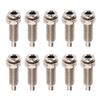 10pcs 4mm Binding Post Nickel Plated Brass M6 Nut Panel Banana Sockets for Electronics Industrial