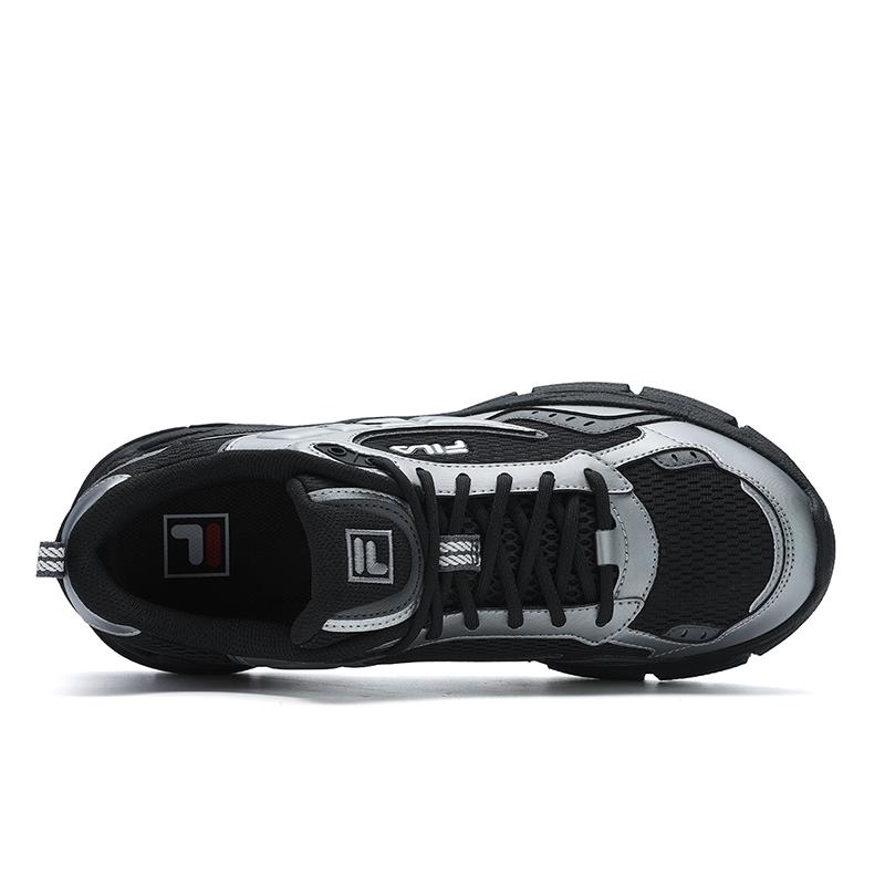 Fila Blade Повседневная Мода Удобная Личность Досуг Мужские Кроссовки Черный Серебристый F12M512101FBK