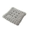 1Pc Rectangle Home Furnishings Solid Color Warm Cookie Cushion Thick  Mat Cotton Pad Chair Cushion Plush