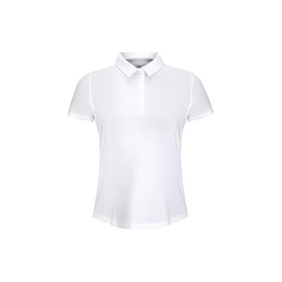 Однотонная повседневная рубашка-поло Slim Fit для женщин, топы, белый цвет 1383612-100