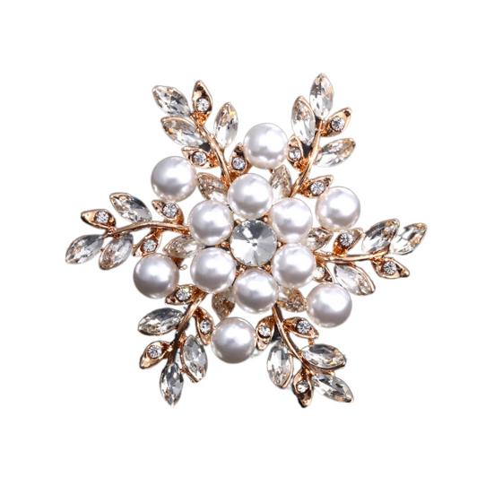 Женская элегантная брошь в форме снежинки, блестящие стразы, инкрустированная булавка, воротник, шаль, шарф, значок, аксессуары для костюма