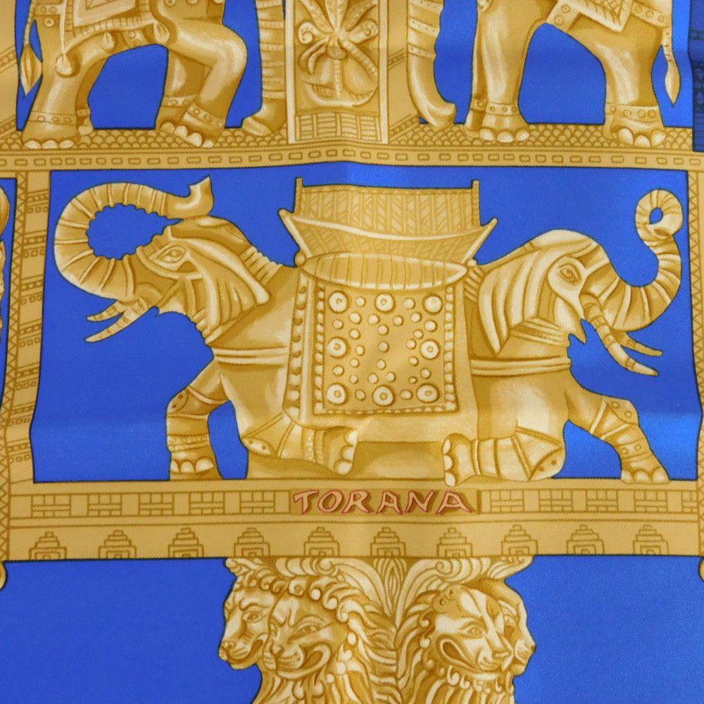 Used TORANA 9212 Carre 90 7955 Torana, Ancient Indian Maurya Dynasty, Purple, Pink, Multicolored Pylon Silk Blue,