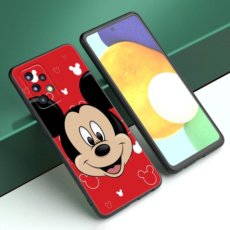 Милый чехол для телефона с Микки Маусом для Samsung A13 A22 A24 A32 A23 A25 A34 A35 A52S A53 A54 A55 A73 A12 A14 A15 A31 A33 A50 A51 A72