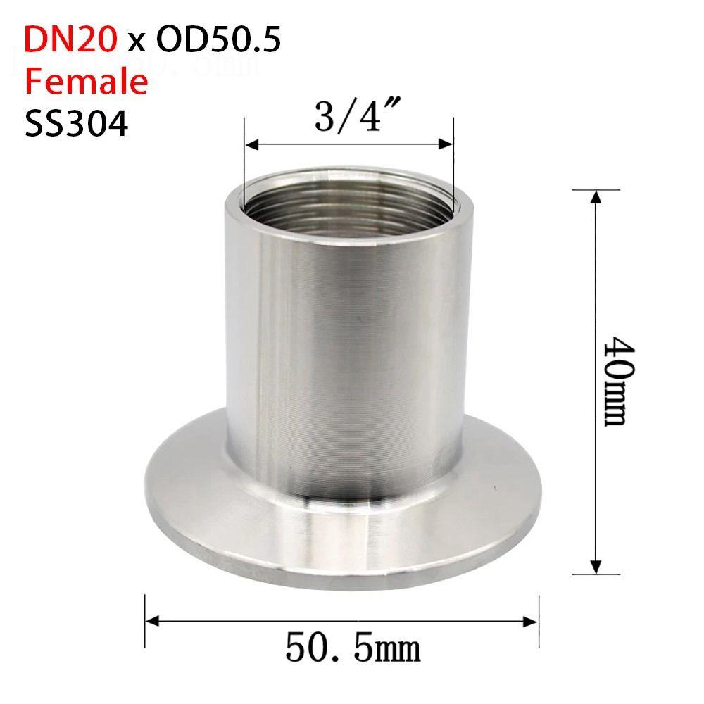 1Pcs 1/4" 3/8" 1/2" 3/4" 1" Pipe Fitting Connector SUS304 Sanitary TriClamp Adapter New Tri Clamp