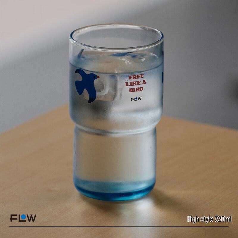 Chixing Free Bird Blue Glass Cup