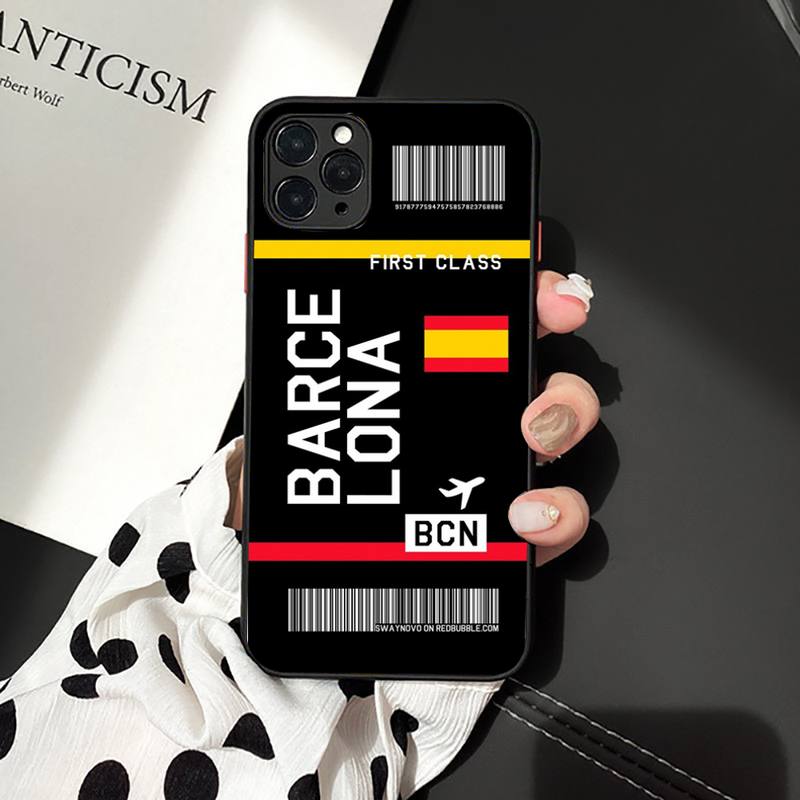 Чехол для телефона INS Light Ticket Airplane для iPhone 11 12 13 mini pro XS MAX 8 7 6 6S Plus X 5S SE 2020 XR