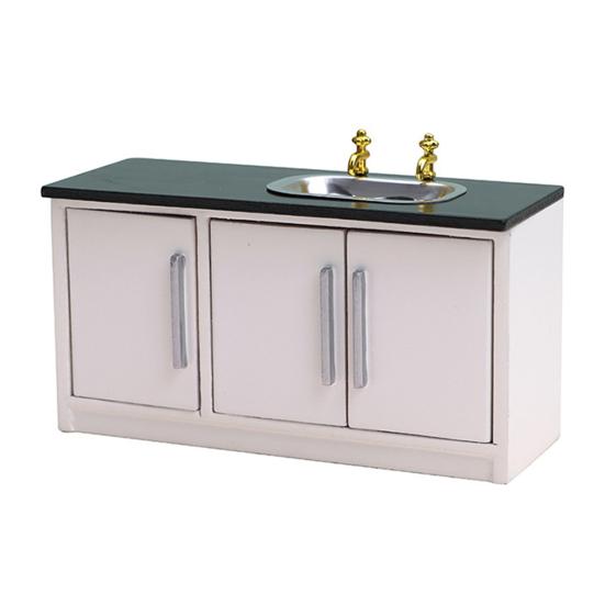 Tiny Cabinet Realistic Gifts Simulation Furniture Beautiful 1:12 Dollhouse Scene Decor Kitchen Stove Sink Kids Toy