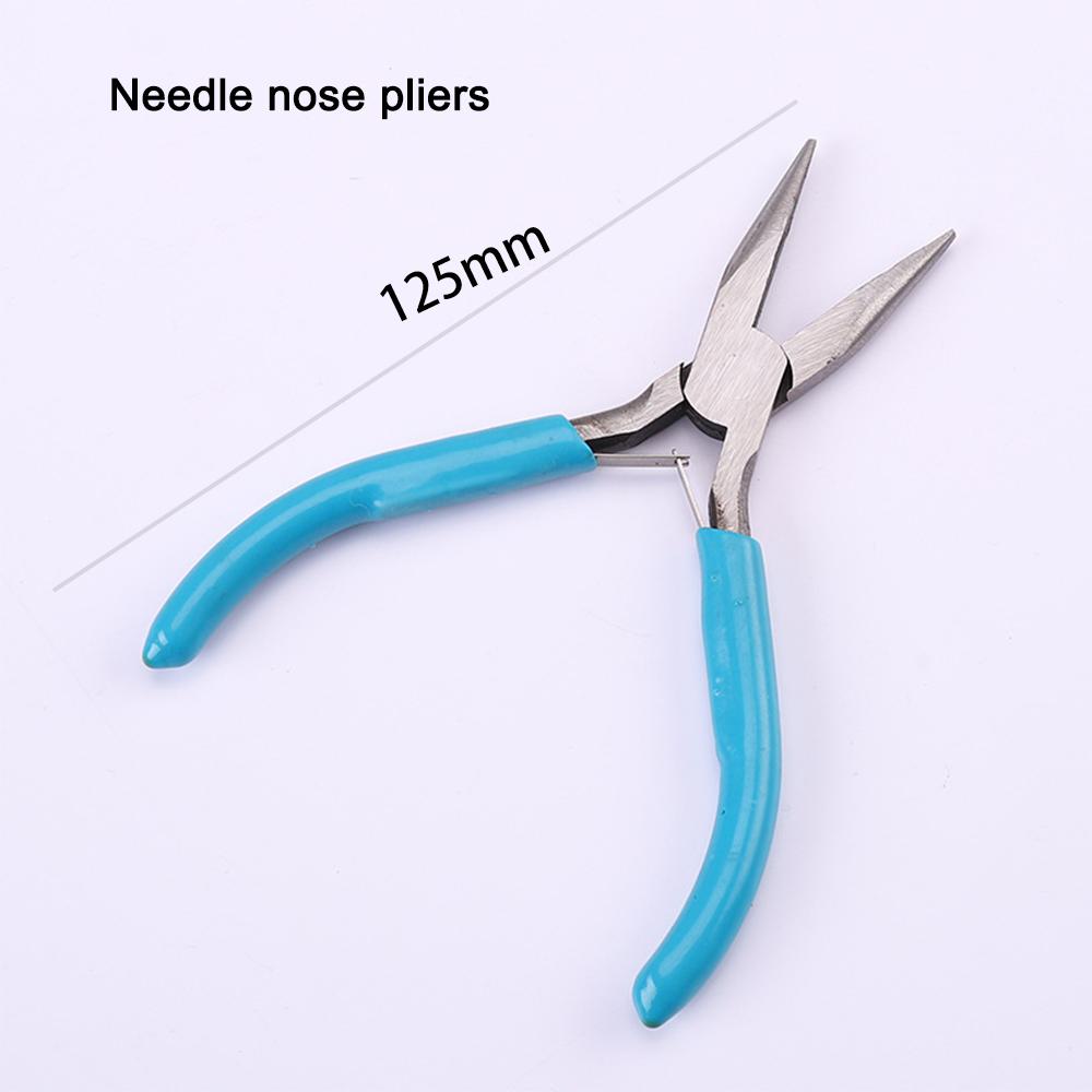 Набор из 4 плоскогубцев для ювелирных изделий First Jewelry Синие плоскогубцы с острыми носами Фиолетовые круглогубцы Черные плоскогубцы с изогнутыми носами