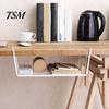 Durable Hanging Basket Strong Load-bearing Large Capacity Simple Under-table Storage Installation Under-Cabinet Shelf Organizer Slide-in Versatile