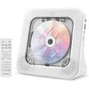 Вертикальный эстетичный CD-плеер, настольный проигрыватель дисков с Bluetooth 5.0, стереодинамиками Hi-Fi, пультом дистанционного управления, FM-радио, USB, AUX, питание Type-C