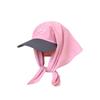 Cotton Strappy Scarf Hat Korean Style Letter Hair Scarf Fashion Vintage Baseball Cap  Girl