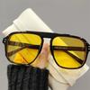 Candy Color Oversized INS Sunglasses for Women Fashion Vintage Men Square Trend Brand Design Shade Eyewear