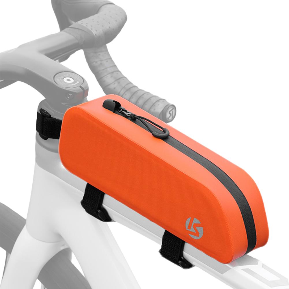 Bike Top Tube Bag Reflective Bike Front Frame Bag Top Tube Riding Bag Cycling Accessories Pouch for Outdoor Cycling