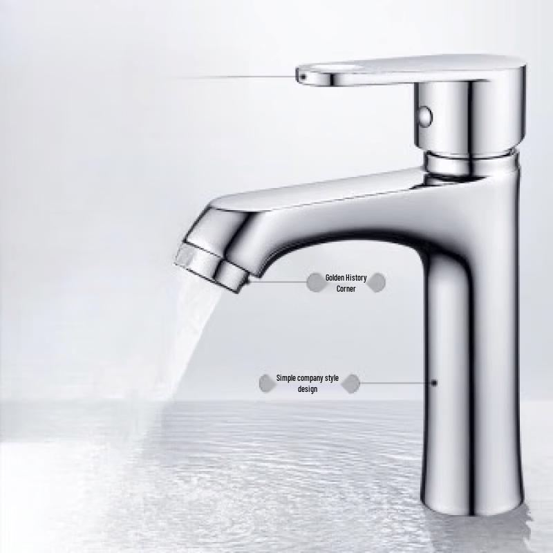 TLXT Thickened Hot and Cold Bathroom Sink Faucet