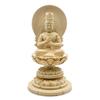 HU Trading Buddha Statue, Dainichi Nyorai, 2.0 Inches (total Height 18cm, Width 10cm, Depth 9cm), Vajrayana, Circular Halo, Circular Base, Made of