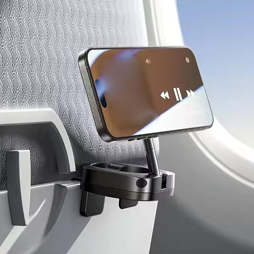 Strong Magnetic Cell Phone Holder Travel Essentials For MagSafe Car Mount Airplane Foldable Phone Holder 360° Cell Stand