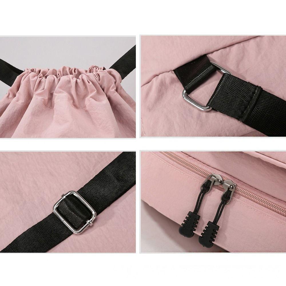 With Shoes Pocket Badminton Sports Bag Drawstring Fitness Bag  Exercise Gym Equipment