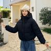 Зимняя новая пуховая хлопковая одежда женская свободная с капюшоном короткая хлопковая одежда хлопковые куртки утолщенная одежда-хлеб