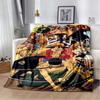Anime One Piece 3D Printed Art Fleece Blanket for Beds Hiking Picnic Thick Quilt Fashionable Bedspread Fleece Throw Blanket