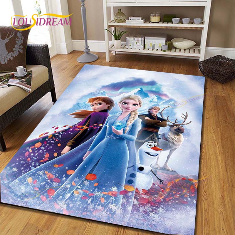 Аниме Ковер Холодное сердце Детские ковры Коврики для чайного столика в гостиную Коврик для спальни Моющиеся напольные коврики Бытовой коврик Ковер с динозаврами