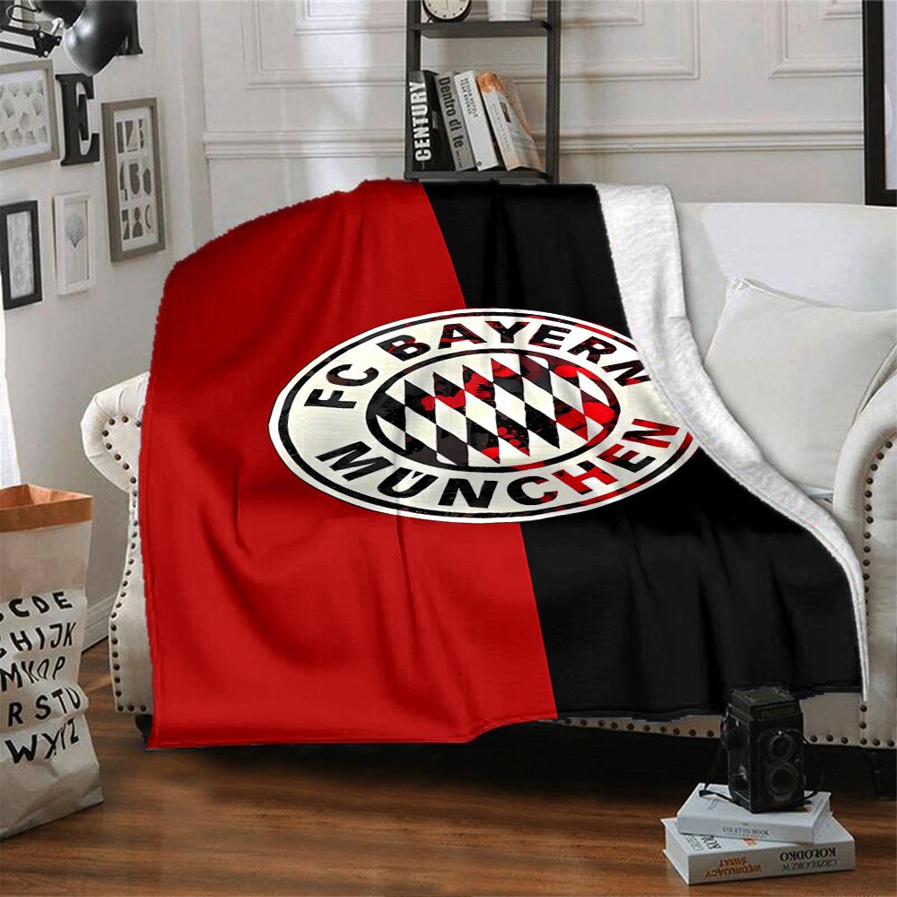 Fc Bayern Munich Logo Blanket Durable Comfort Perfect for Bed Livingroom Couch Four Seasons Universal Modern Best Holiday Gift for Friends Family