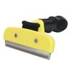 Eco-Friendly Stainless Steel Pet Deshedding Brush for Reptiles-Self-Cleaning Dematting Tool Removes Loose Undercoat