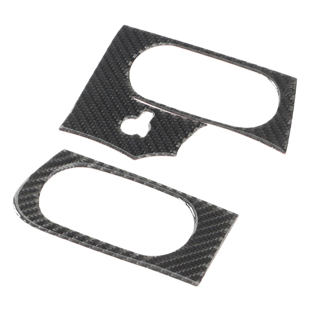 Side Air Vent Interior Sticker Carbon Fiber Air Outlet Trim Cover Decal Replacement for Corvette C6