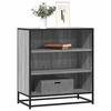 VidaXL Buffet Sonoma Grey 68x35x76 Cm Engineered Wood and Metal, Storage Cabinet, Entryway Furniture, Accent Furniture 848977