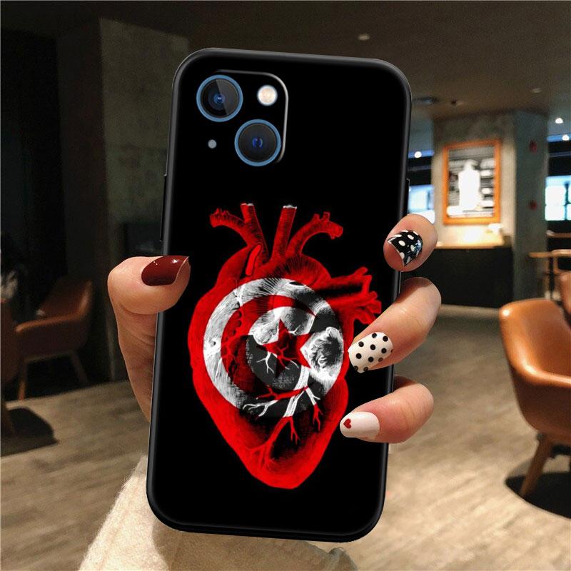 IK72 Tunisian Flag Passport Phone Case for Samsung Galaxy S20 S21 S22 Ultra FE + Plus A21S A22 A24 A25 A26 A30 A30S A31