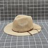Summer Wide Brimmed Straw Hats, Men'S And Women'S British Jazz Hats, Beach Seaside Sunscreen, Sunshade, Sun Basin Hat Top Hat